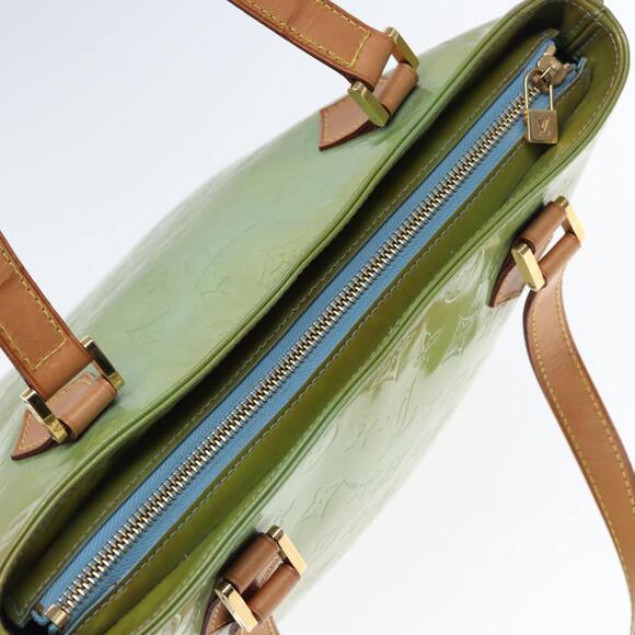 LOUIS VUITTON Monogram Vernis Houston Hand Bag Baby Blue M91005 - Picture 6 of 12